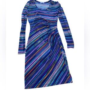 Calvin Klein Vibrant Long Sleeve Dress size S